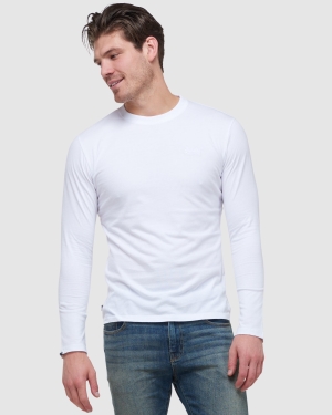 Superdry Academy Dyed Textured Crew Oberteile Schwarz | EGDKHOX-60