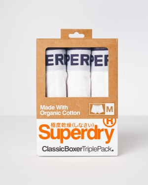 Superdry Boxer Offset Double Pack Unterwäsche Blau | PLJACSZ-52