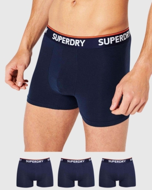 Superdry Boxer Offset Double Pack Unterwäsche Schwarz | VPKUGHS-18