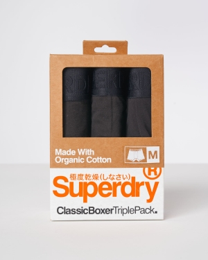 Superdry Boxer Offset Double Pack Unterwäsche Schwarz | WPJQSAO-83