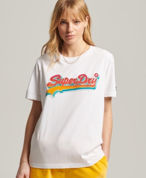 Superdry City College Crew T-shirts Navy | LXOFUTC-07