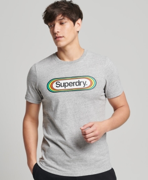 Superdry City College Oversized T-shirts Navy | BAIQVLS-45