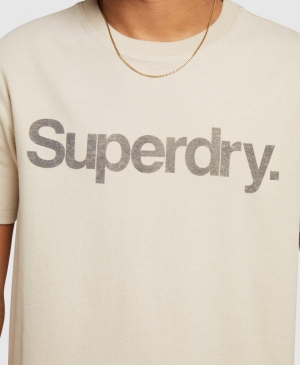Superdry City College Oversized T-shirts Grau | YDGVHUS-05