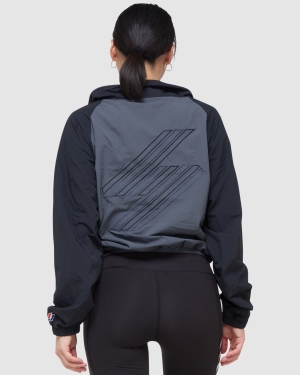 Superdry Code Cl Linear Loose Tee Jacke Lila | LEOWFTD-72