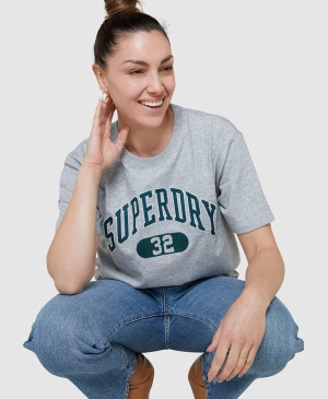 Superdry Code Essential Crew T-shirts Neutrals | WFUSDVT-52