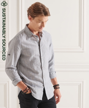 Superdry Code S Logo Applique Oversize Hemd Neutrals | AQTMJIY-58