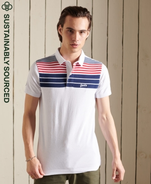 Superdry Code Sl Klassische Che Tee Polo Shirts Blau | ILTWDSZ-23