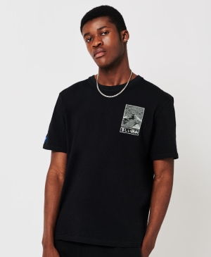 Superdry Code Unisex T-shirts Schwarz | FNWIMUQ-48