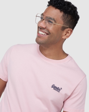 Superdry Core Logo Source Brushed T-shirts Grau | IQUTSBE-01