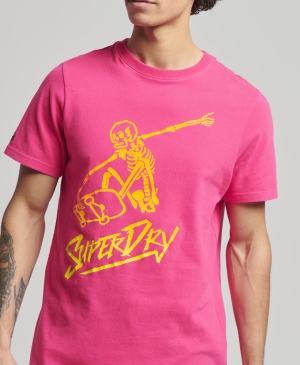 Superdry Core Logo Source T-shirts Blau | UAYJQGE-93