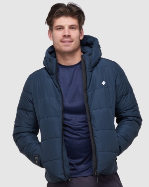 Superdry Essential Tee Jacke Navy | NKDMPFX-61