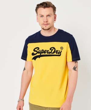 Superdry Essential Vee Tee T-shirts Navy | SOERWZN-49