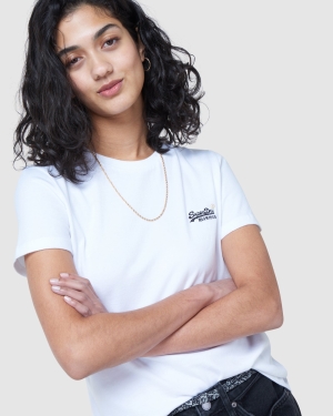 Superdry High Rise Gerade T-shirts Grau | RXDULEM-80