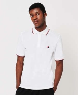 Superdry Independent Tape Polo Shirts Grau | ODTQAJL-86