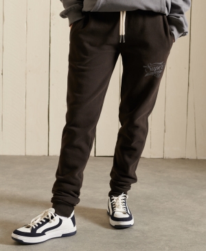 Superdry Klassische Faux Fur Fuji Jogginghose Schwarz | CTFJSKO-30