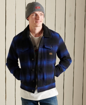 Superdry Linen Sunscorched Jacke Navy | JQOFGAM-39
