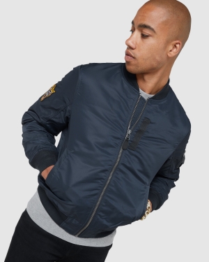 Superdry MA1 Bomber Jacke Grün | FUVLOQR-21