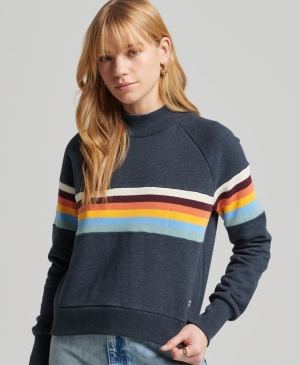 Superdry Mit Kapuze Windbreaker Oberteile Navy | YODRIUN-62