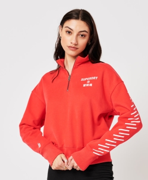 Superdry Orange Label Klassische Zip Oberteile Navy | SWJNEGR-13