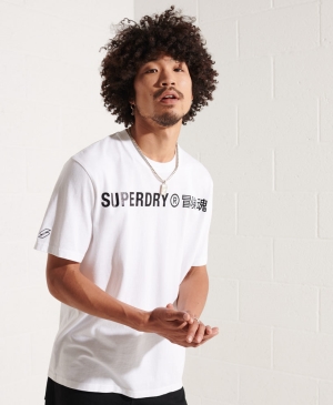Superdry Orange Label Vintage Embroidery T-shirts Navy | XTWJAVE-58