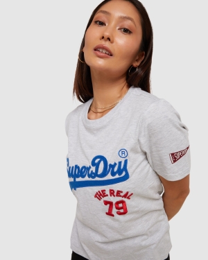 Superdry Organic Baumwoll Essential Crew Sweatshirt T-shirts Rosa | EVOCZRQ-21