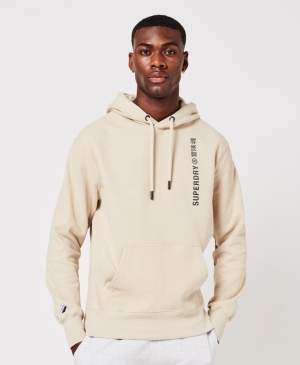 Superdry Organic Baumwoll Long Sleeve Henley Hoodie Grün | DEYTMAI-26