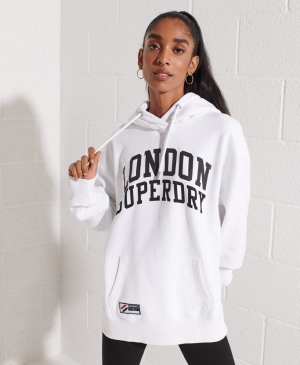 Superdry Run Hoodie Weiß | MUWZGTK-17