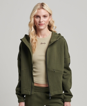 Superdry Script Stylen Workwear Zip Hoodie Rot | UJACSDF-06