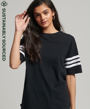 Superdry Studio High Rise Gerade T-shirts Blau | MVRKFEB-08