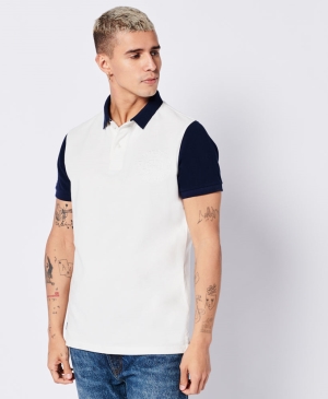 Superdry Studios Leder Biker Polo Shirts Schwarz | FWEDBSM-29
