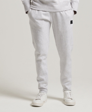 Superdry Studios Linen Turn Up Jogginghose Grau | MBXJAKY-28