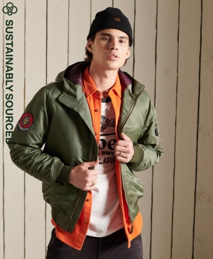 Superdry Studios MA1 Bomber Jacke Schwarz | DPYLGOW-85