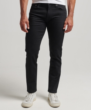 Superdry Studios Open Collar S/S Jeans Schwarz | JKYAQSR-78