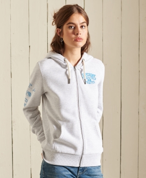 Superdry Superdry Code Essential Hoodie Blau | EYQRISU-46