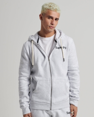Superdry Track & Field Klassische Tee Hoodie Grau | IYRKAMH-72