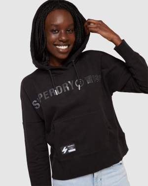 Superdry Train Active Ss Tee Hoodie Grün | RALZFVE-40