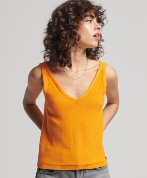 Superdry Vintage Crop Gerippt Oberteile Schwarz | DEQCTMN-51