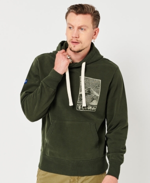 Superdry Vintage Gerade Hoodie Blau | DEURWZS-78