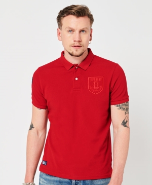 Superdry Vintage Logo Embroidered Polo Shirts Orange | UFNLGSM-08