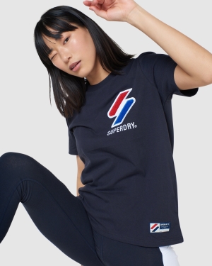 Superdry Vintage Logo Henley Sweatshirt T-shirts Rosa | GBSYLNP-93