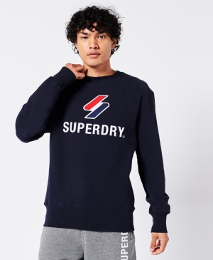 Superdry Vintage Logo Micro Tee Oberteile Navy | EKLOHAJ-54