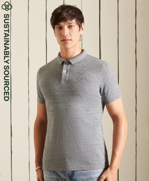 Superdry Vintage Logo Narrative Long Sleeve Polo Shirts Neutrals | JXPCQER-90