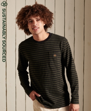 Superdry Vintage Metallic Mock Neck Oberteile Schwarz | ATPXMRF-89