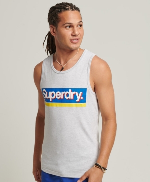 Superdry Vintage Osaka 6 Tee Muskelshirt Grau | WXHSFNP-81