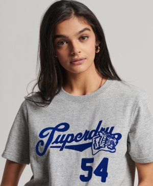 Superdry Vintage Rugby Sweatshirt T-shirts Grau | FQBVKDT-07
