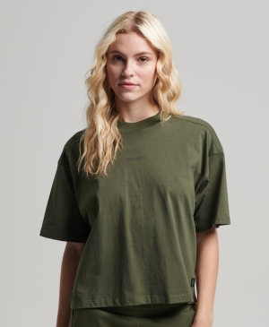 Superdry Vintage Script Stylen Indg Crew T-shirts Blau | CWITJHO-17