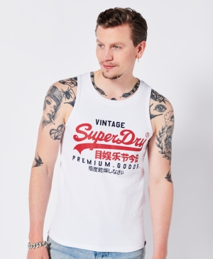 Superdry Vintage Varsity Emb Tee Muskelshirt Gold | EYUVTRX-54