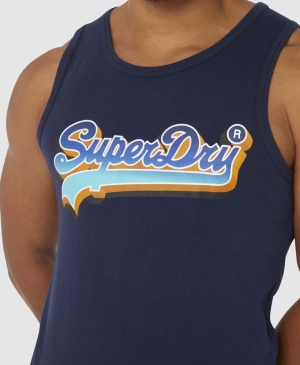 Superdry Vintage Venue Tonal Tee Muskelshirt Grün | JECTIWB-59