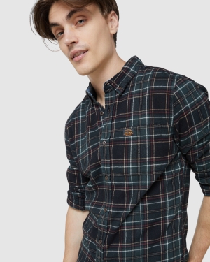 Superdry Vle Hemd Navy | PZNCYHX-31